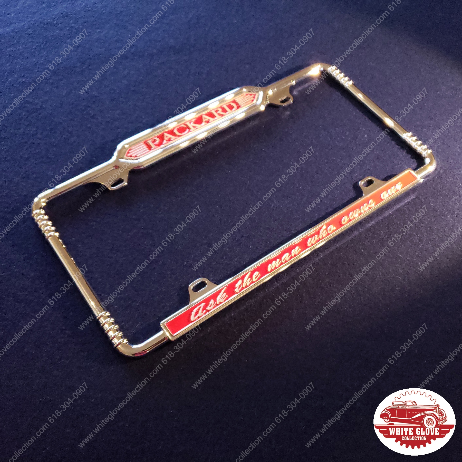 Vintage chevrolet license plate frames sales
